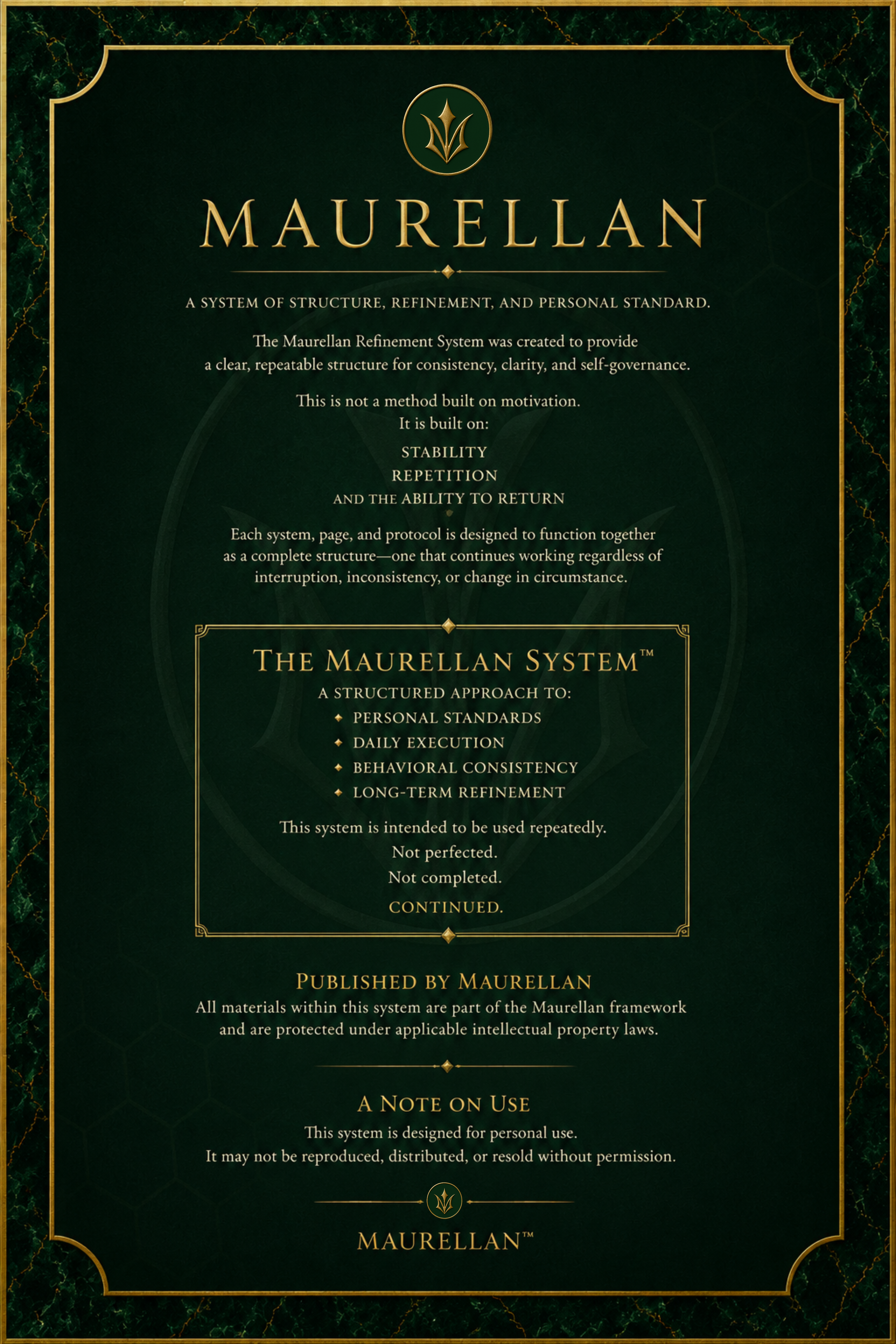 The Refinement System by Maurellan