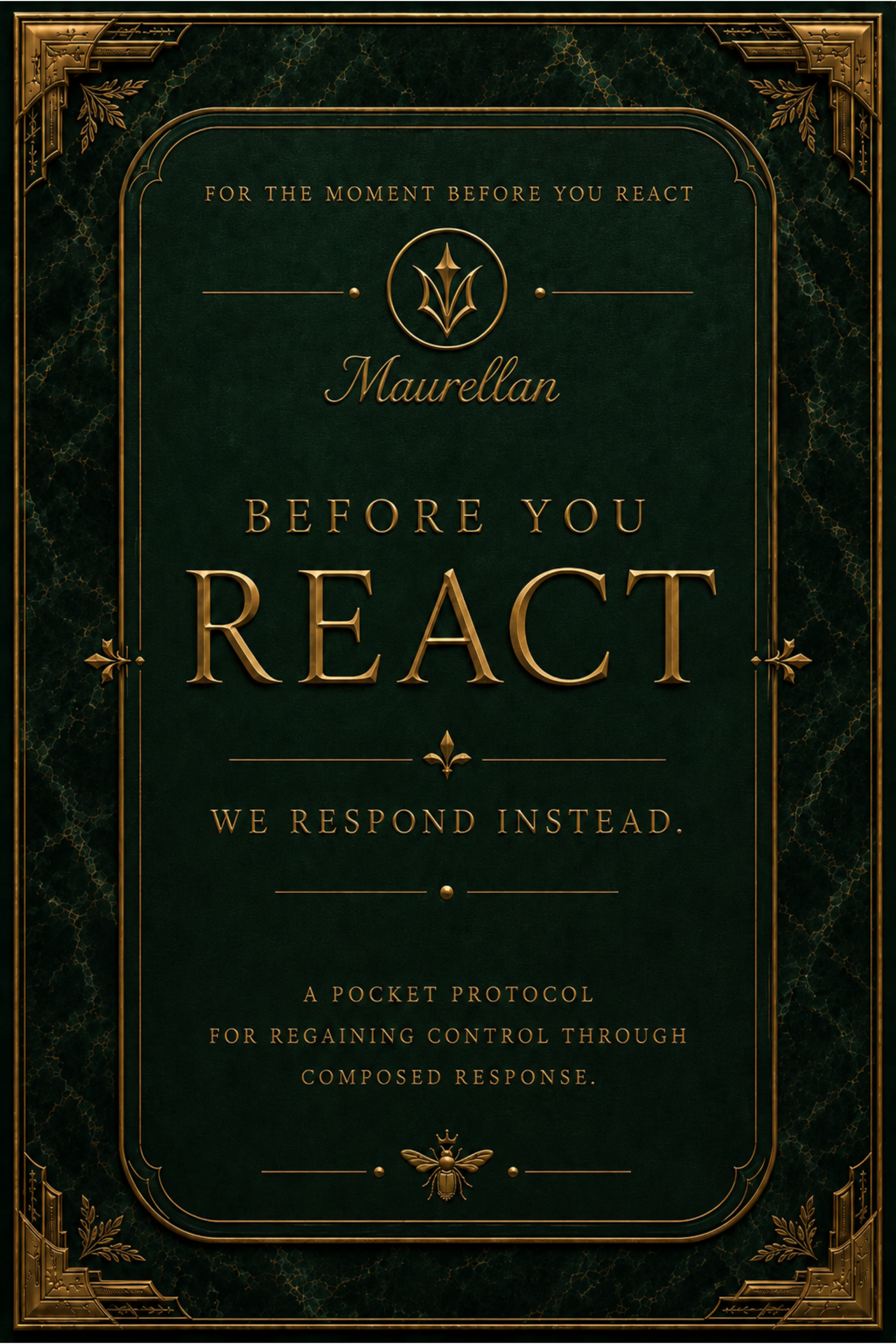 BEFORE YOU REACT — We Respond Instead